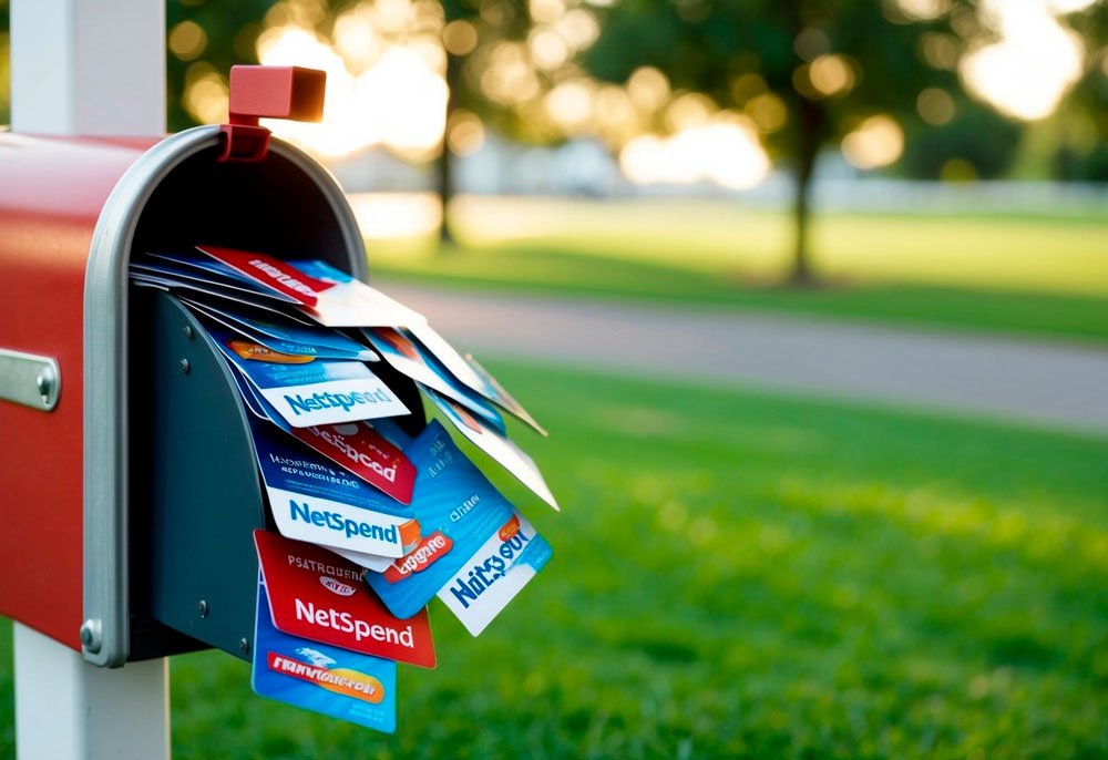 Un buzón desbordante de tarjetas Netspend no solicitadas