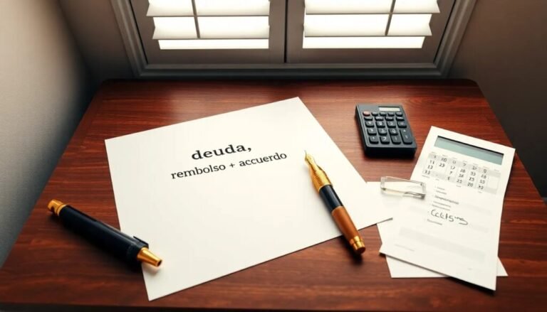 Redactar un documento legal por dinero adeudado