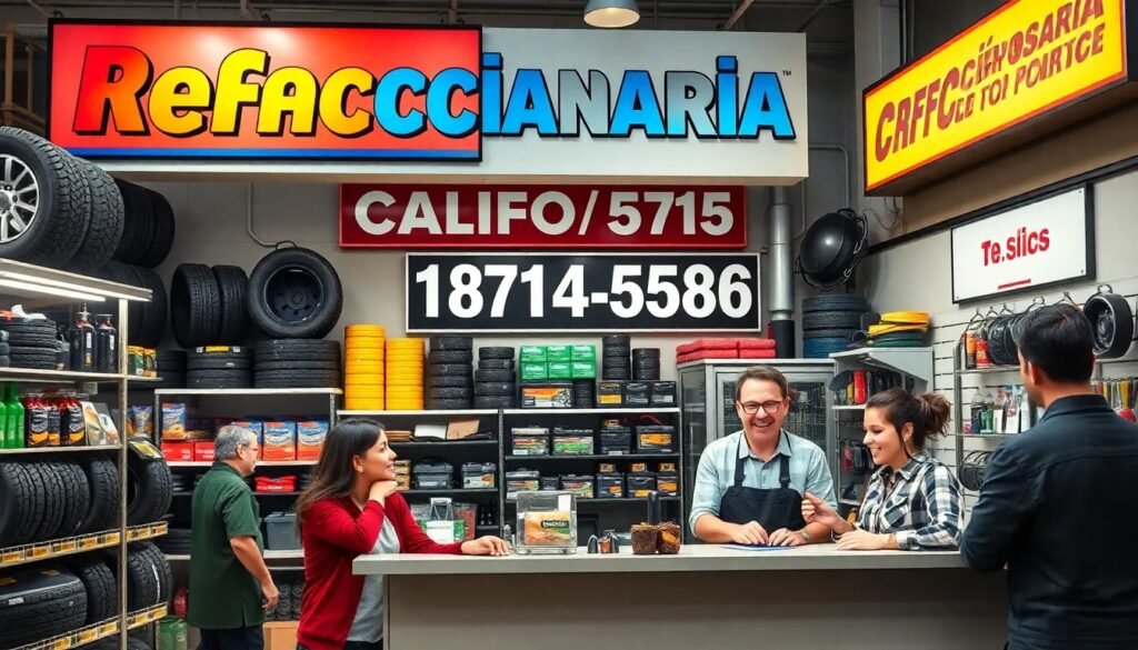 Refaccionaria California número de teléfono